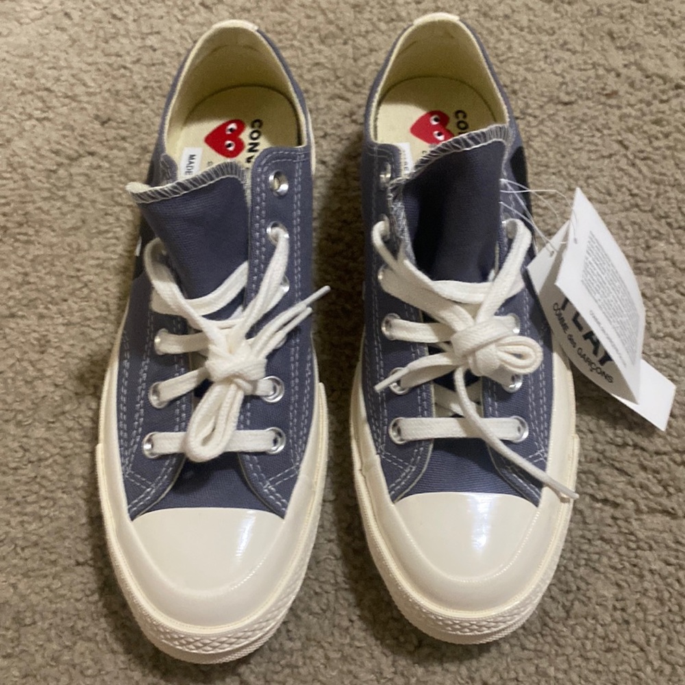Comme des Garcons Play x Converse Play One Heart  Sneakers Women size 8 Men 6 - Picture 2 of 4